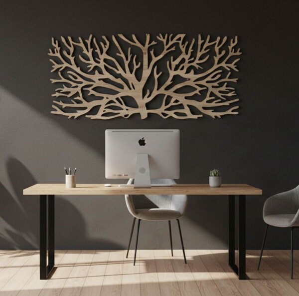 Trojdielny obraz konáre - Moderné vetvy stromu na stenu | JOJKO: HDF - Javor 50 x 20 cm 4381-112797 HDF0502