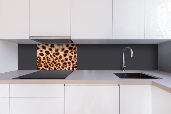 DIMEX | Plexisklo za kuchynskú linku PGT-06040-069 | 60 x 40 cm Leopardia koža