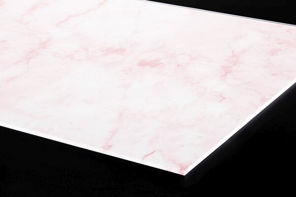 DIMEX | Plexisklo za kuchynskú linku PGT-06060-276 | 60 x 60 cm Svetloružová mramorová textúra