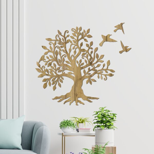 Drevený obraz na stenu - Strom harmónie: HDF - Javor 40 cm 4384-81419 HDF0537