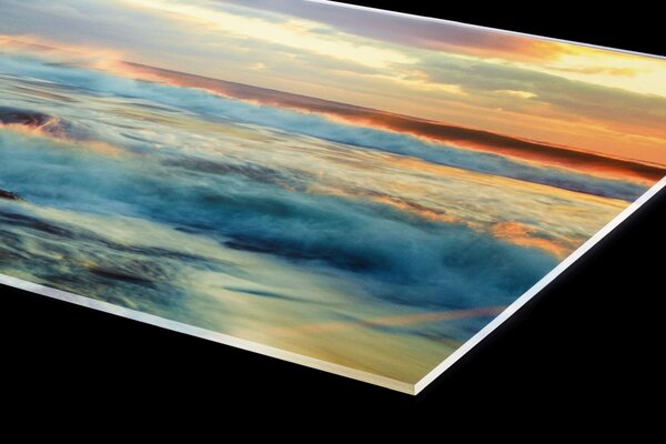 DIMEX | Plexisklo za kuchynskú linku PGT-06040-109 | 60 x 40 cm Západ slnka