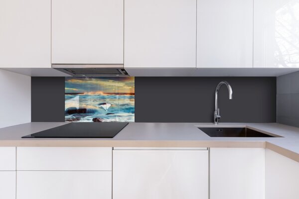 DIMEX | Plexisklo za kuchynskú linku PGT-06040-109 | 60 x 40 cm Západ slnka