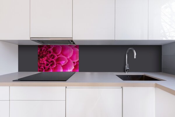 DIMEX | Plexisklo za kuchynskú linku PGT-06040-049 | 60 x 40 cm Ružová georgína