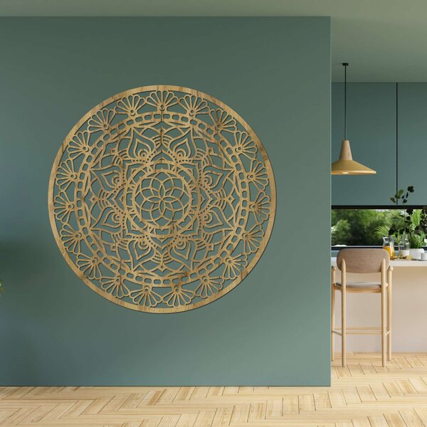 Elegantná drevená mandala kvet života | AFORDI: HDF - Javor 20 cm 4666-109892 HDF0507-akcia20