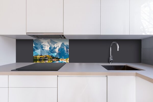 DIMEX | Plexisklo za kuchynskú linku PGT-06040-205 | 60 x 40 cm Jazero Lac Blanc