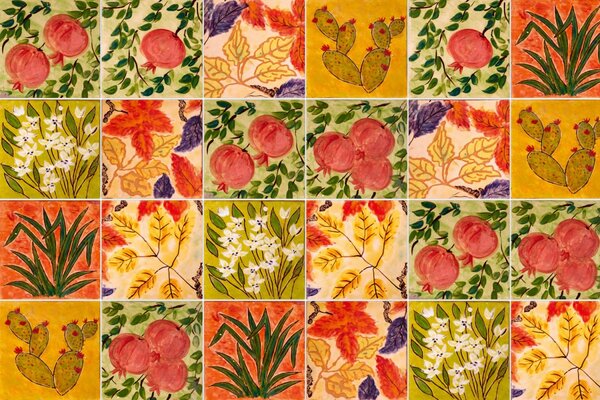 DIMEX | Plexisklo za kuchynskú linku PGT-06040-166 | 60 x 40 cm Maľované kachličky