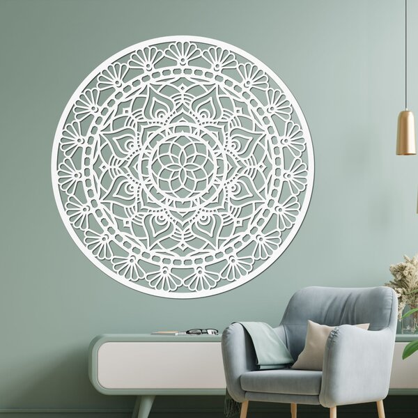 Elegantná drevená mandala kvet života | AFORDI: HDF - Javor 20 cm 4666-109892 HDF0507-akcia20
