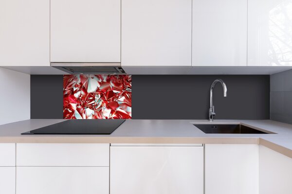 DIMEX | Plexisklo za kuchynskú linku PGT-06040-071 | 60 x 40 cm Červený kryštál