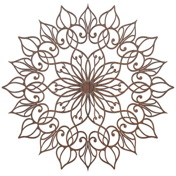 Drevená nástenná dekorácia Mandala Lotus | QUASAR: HDF - Javor 20 cm 4394-113018 HDF0247