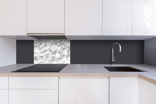 DIMEX | Plexisklo za kuchynskú linku PGT-06040-278 | 60 x 40 cm Biely mramorový vzor