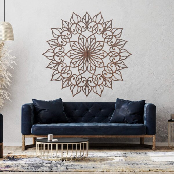 Drevená nástenná dekorácia Mandala Lotus | QUASAR: HDF - Javor 20 cm 4394-113018 HDF0247