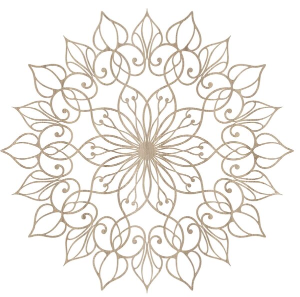 Drevená nástenná dekorácia Mandala Lotus | QUASAR: HDF - Javor 20 cm 4394-113018 HDF0247