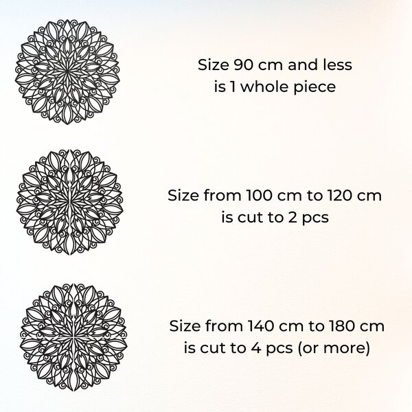 Mandala na stenu – symbol rovnováhy a krásy | REBUSS: HDF - Zlatý Dub 20 cm 4395-82316 HDF0246