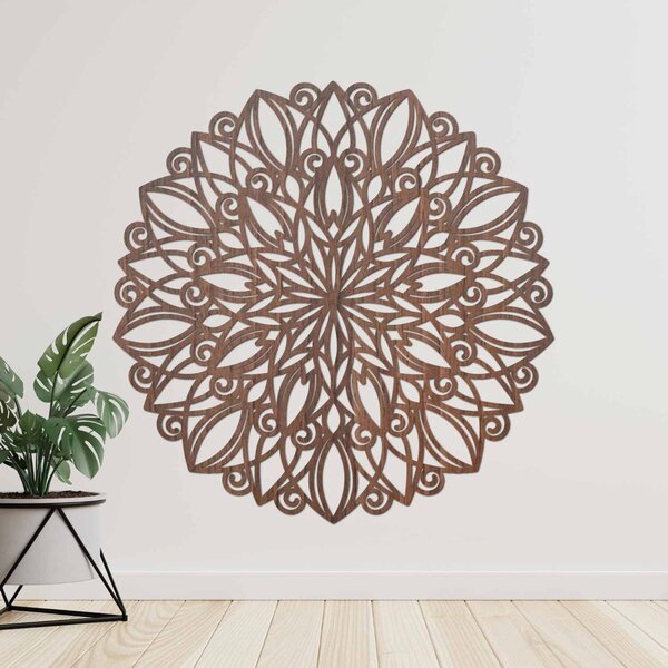 Mandala na stenu – symbol rovnováhy a krásy | REBUSS: HDF - Zlatý Dub 20 cm 4395-82316 HDF0246