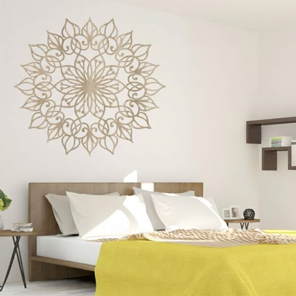 Drevená nástenná dekorácia Mandala Lotus | QUASAR: HDF - Javor 20 cm 4394-113018 HDF0247