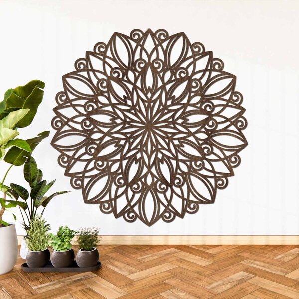 Mandala na stenu – symbol rovnováhy a krásy | REBUSS: HDF - Zlatý Dub 20 cm 4395-82316 HDF0246