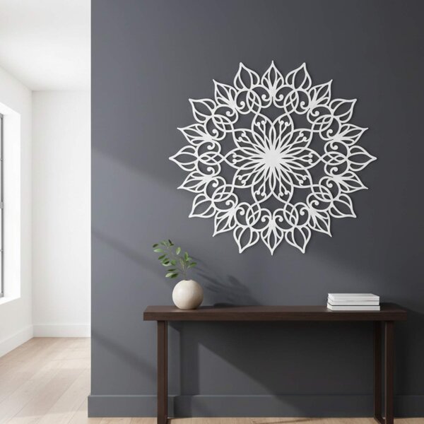 Drevená nástenná dekorácia Mandala Lotus | QUASAR: HDF - Javor 20 cm 4394-113018 HDF0247
