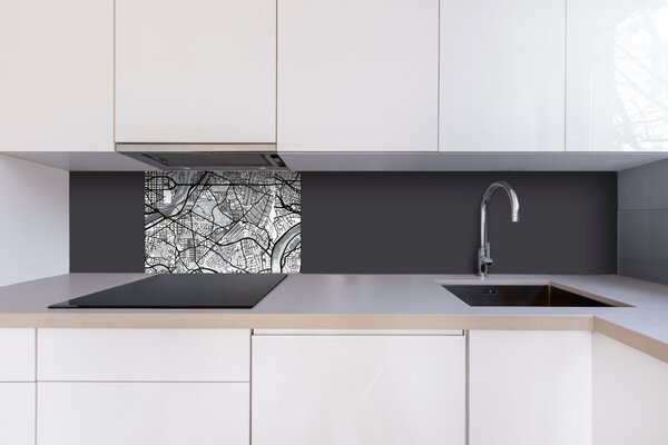 DIMEX | Plexisklo za kuchynskú linku PGT-06040-186 | 60 x 40 cm Mapa Washingtonu D.C