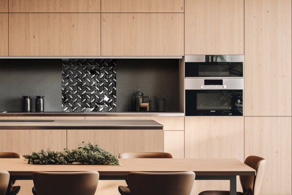 DIMEX | Plexisklo za kuchynskú linku PGT-06060-068 | 60 x 60 cm Kovová plošina