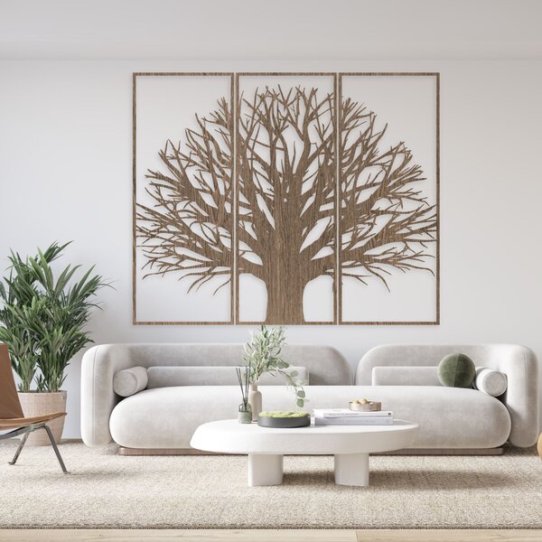 Moderný trojdielny obraz na stenu strom | KRAFTTRA: HDF - Javor 40 x 33 cm 4398-82753 HDF0199