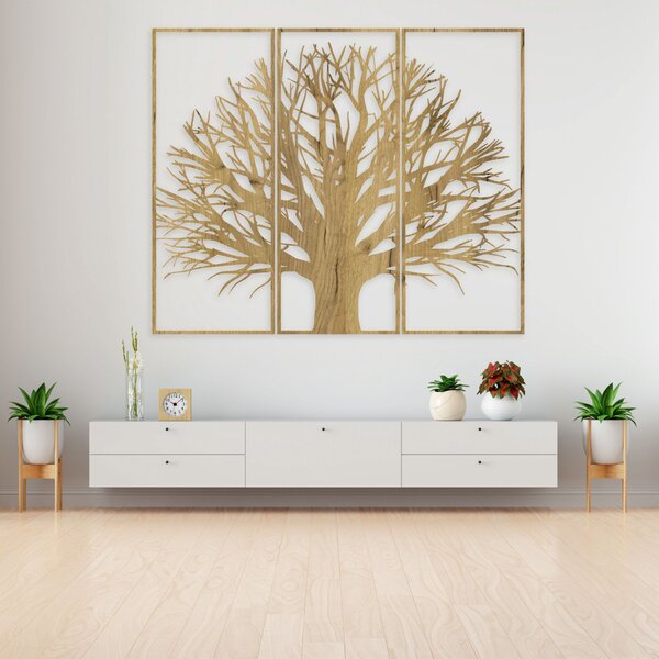 Moderný trojdielny obraz na stenu strom | KRAFTTRA: HDF - Javor 40 x 33 cm 4398-82753 HDF0199