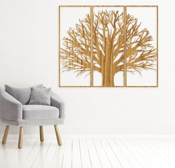 Moderný trojdielny obraz na stenu strom | KRAFTTRA: HDF - Javor 40 x 33 cm 4398-82753 HDF0199
