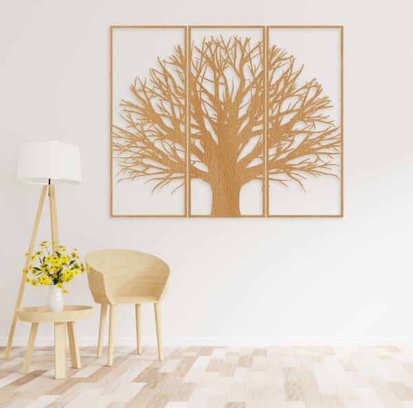 Moderný trojdielny obraz na stenu strom | KRAFTTRA: HDF - Javor 40 x 33 cm 4398-82753 HDF0199