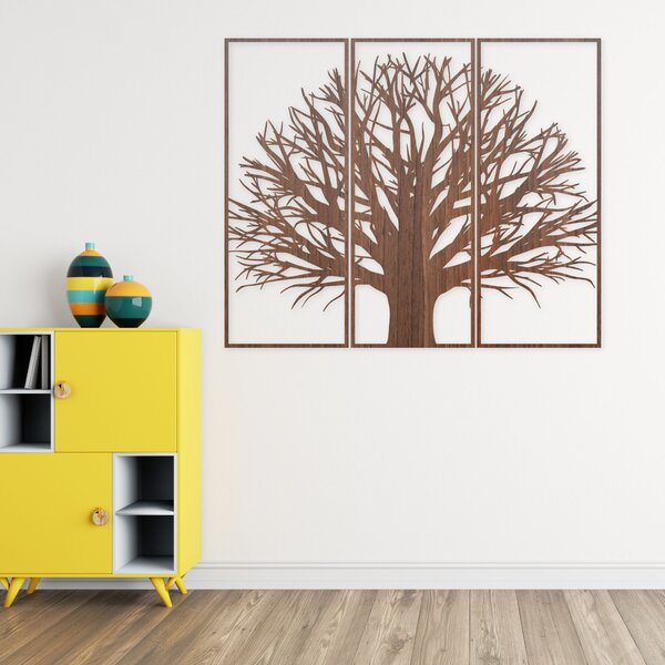 Moderný trojdielny obraz na stenu strom | KRAFTTRA: HDF - Javor 40 x 33 cm 4398-82753 HDF0199