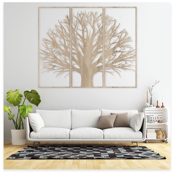 Moderný trojdielny obraz na stenu strom | KRAFTTRA: HDF - Javor 40 x 33 cm 4398-82753 HDF0199