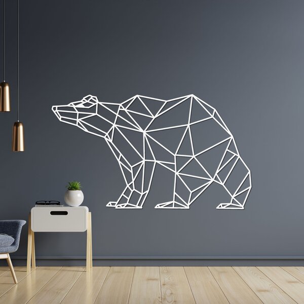 Drevený obraz na stenu Geometrický medveď | BRUKO: HDF - Javor 60 x 34 cm 4399-83168 HDF0244