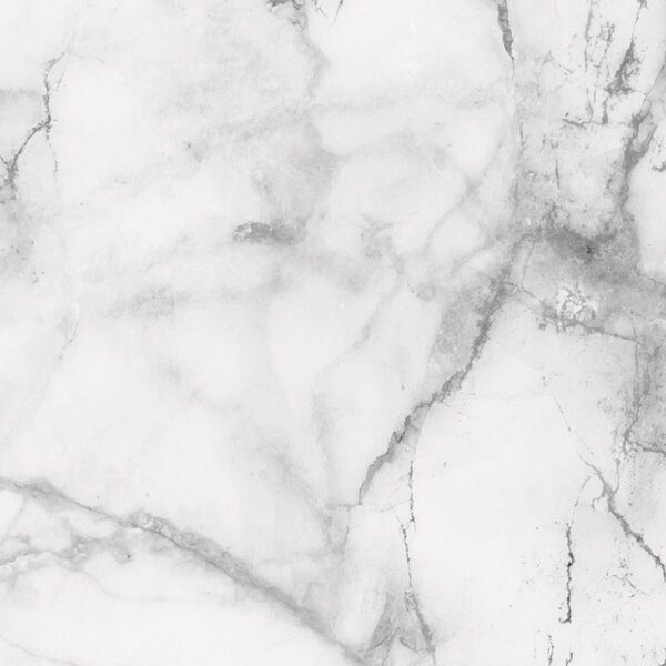 DIMEX | Plexisklo za kuchynskú linku PGT-06060-108 | 60 x 60 cm Biely mramor