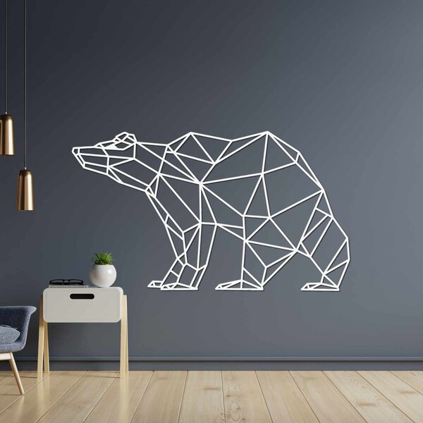 Drevený obraz na stenu Geometrický medveď | BRUKO: HDF - Javor 60 x 34 cm 4399-83168 HDF0244