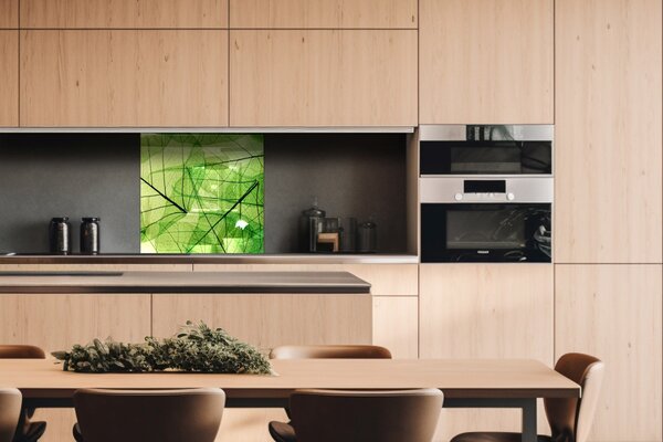 DIMEX | Plexisklo za kuchynskú linku PGT-06060-048 | 60 x 60 cm Žilky listov