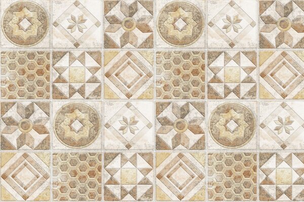 DIMEX | Plexisklo za kuchynskú linku PGT-06040-168 | 60 x 40 cm Béžové kachličky
