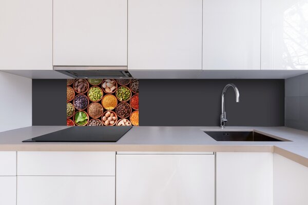 DIMEX | Plexisklo za kuchynskú linku PGT-06040-075 | 60 x 40 cm Misky s korením