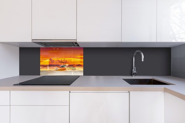 DIMEX | Plexisklo za kuchynskú linku PGT-06040-014 | 60 x 40 cm Loď