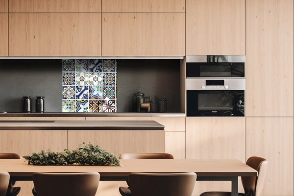 DIMEX | Plexisklo za kuchynskú linku PGT-06060-244 | 60 x 60 cm Lisabonské kachličky