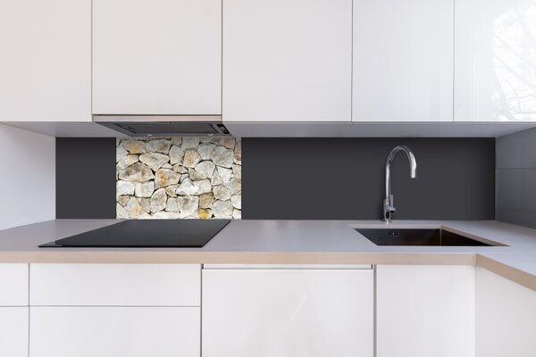 DIMEX | Plexisklo za kuchynskú linku PGT-06040-249 | 60 x 40 cm Krémový kamenný múr