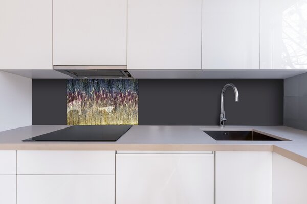 DIMEX | Plexisklo za kuchynskú linku PGT-06040-170 | 60 x 40 cm Zimná trstina
