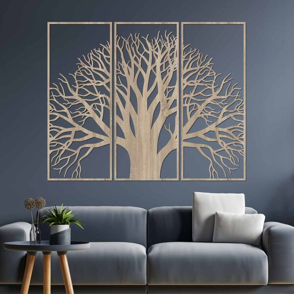Drevený viacdielny obraz Strom života | SOJI: HDF - Javor 80 x 66 cm 4405-84574 HDF0190