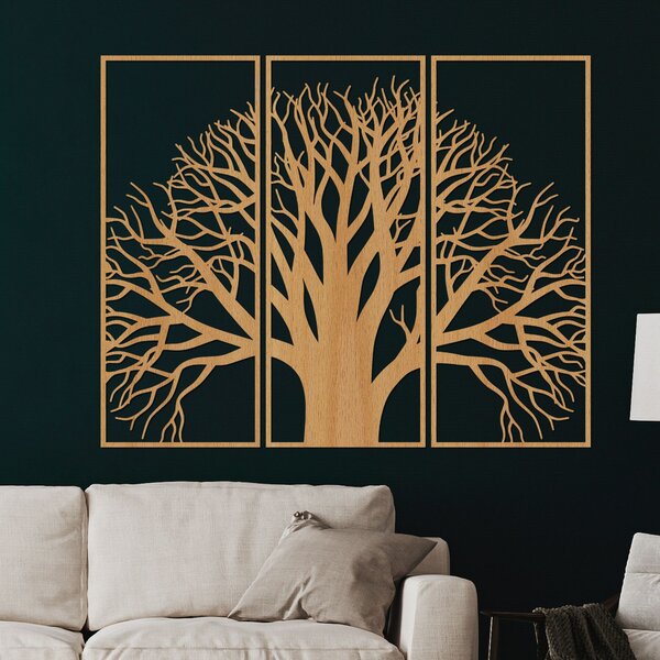 Drevený viacdielny obraz Strom života | SOJI: HDF - Javor 80 x 66 cm 4405-84574 HDF0190