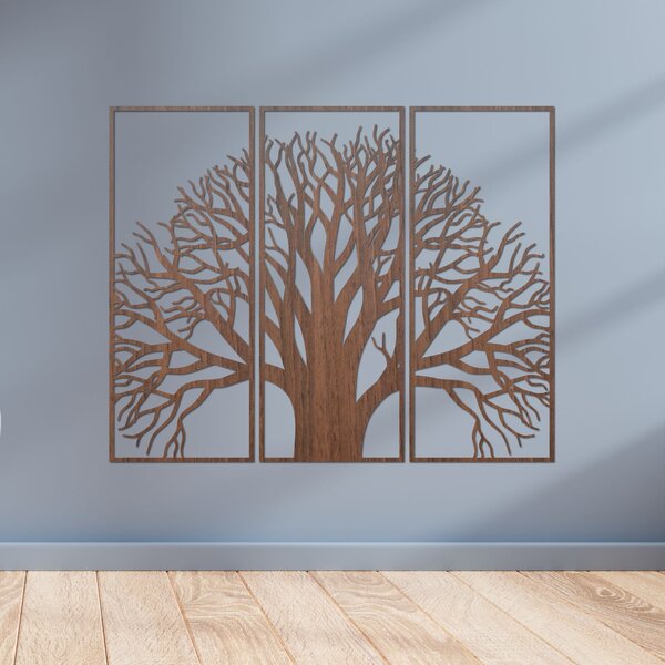Drevený viacdielny obraz Strom života | SOJI: HDF - Javor 80 x 66 cm 4405-84574 HDF0190