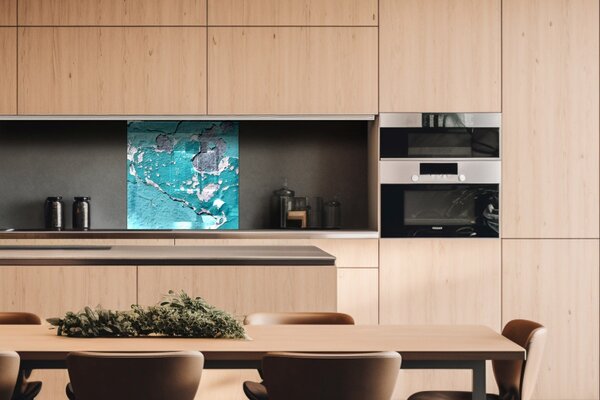 DIMEX | Plexisklo za kuchynskú linku PGT-06060-148 | 60 x 60 cm Oprýskaný múr