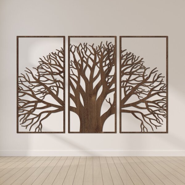 Drevený viacdielny obraz Strom života | SOJI: HDF - Javor 80 x 66 cm 4405-84574 HDF0190
