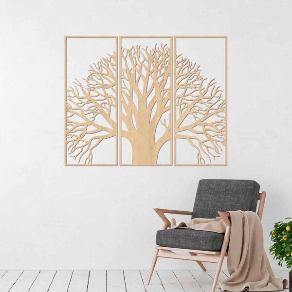 Drevený viacdielny obraz Strom života | SOJI: HDF - Javor 80 x 66 cm 4405-84574 HDF0190