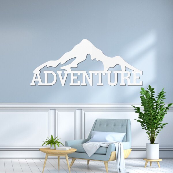 Vyrezávaný drevený obraz na stenu hory - ADVENTURE: HDF - Javor 60 x 25 cm 4406-84813 HDF0406