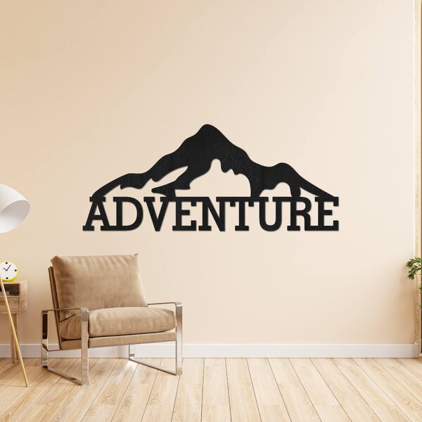 Vyrezávaný drevený obraz na stenu hory - ADVENTURE: HDF - Javor 60 x 25 cm 4406-84813 HDF0406