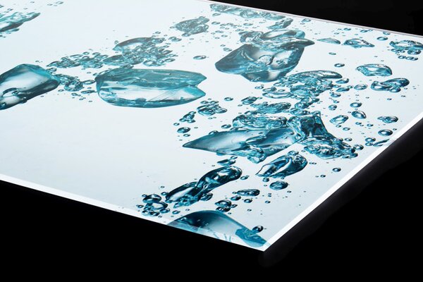 DIMEX | Plexisklo za kuchynskú linku PGT-06040-002 | 60 x 40 cm Ľadové kocky