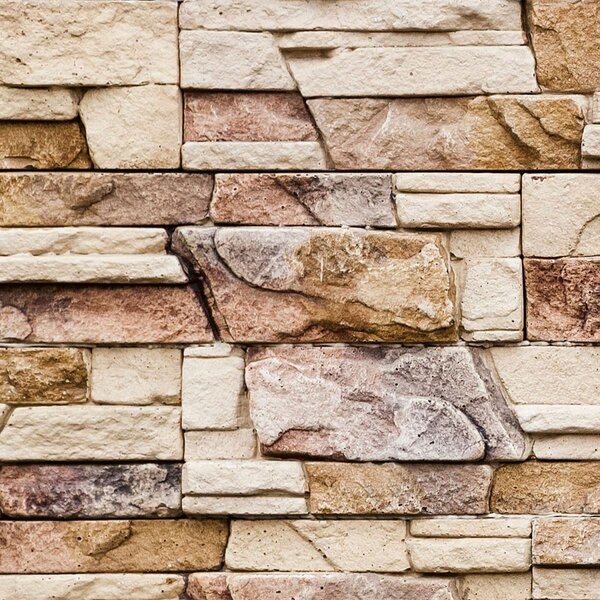 DIMEX | Plexisklo za kuchynskú linku PGT-06060-088 | 60 x 60 cm Kamenný múr