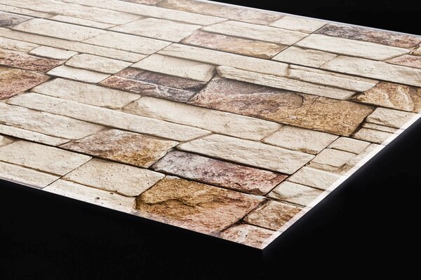 DIMEX | Plexisklo za kuchynskú linku PGT-06040-088 | 60 x 40 cm Kamenný múr